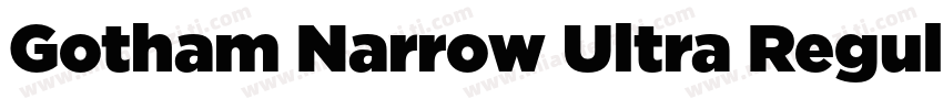 Gotham Narrow Ultra Regular字体转换